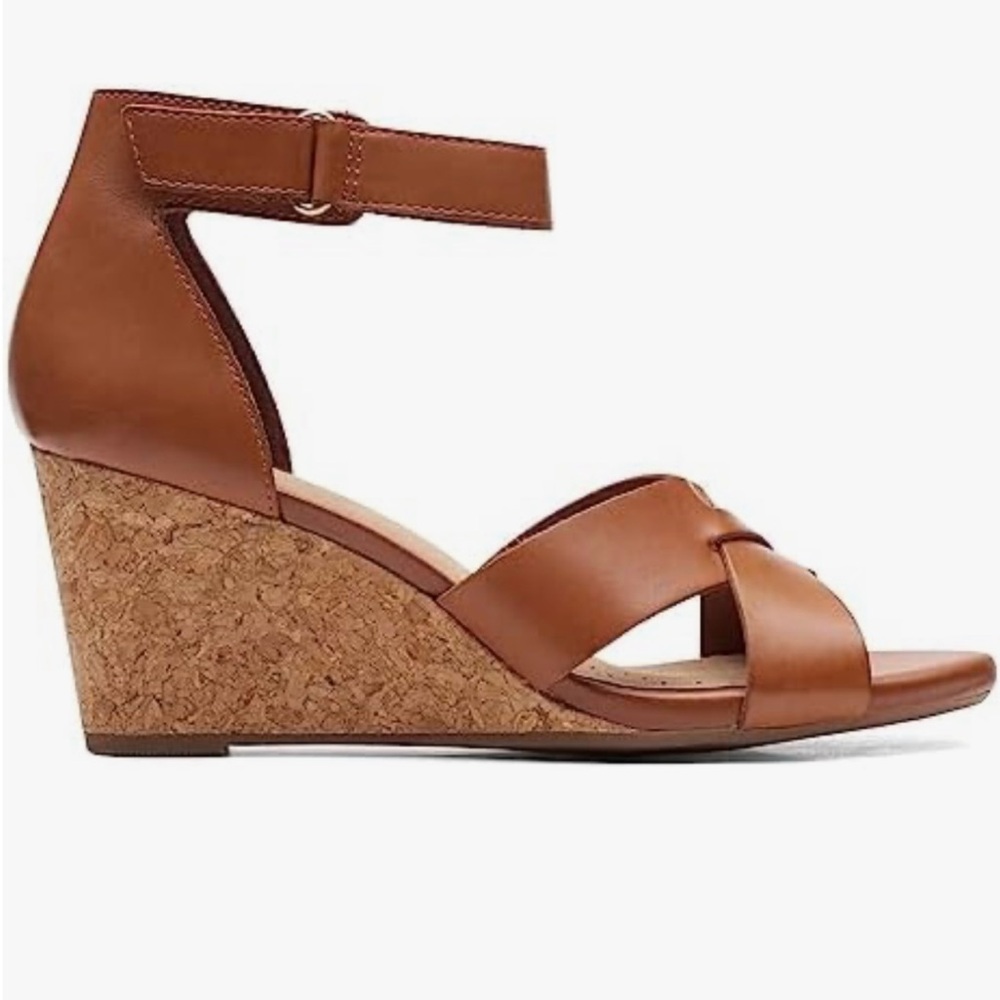 Clark’s “Margee” Stappy Wedge Sandals - Picture 2 of 10